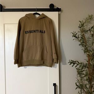 Men’s ESSENTIALS Hoodie in Brown Tan